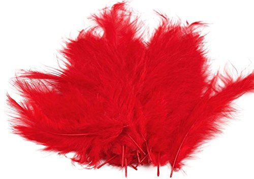 maDDma 15-20 Flaumfedern 09-17cm gefärbt Bastelfedern Schmuckfedern Feder Farbwahl