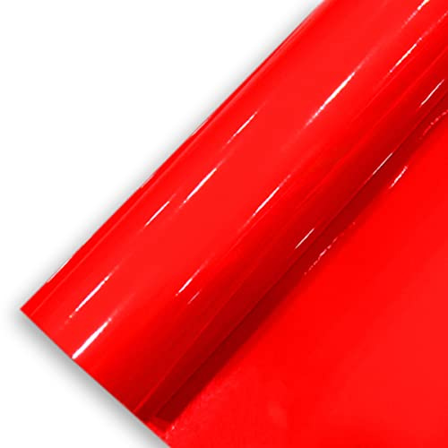 Könighaus (11,18€/m2) Rot Glanz Autofolie 200 x 152 cm blasenfrei mit Anleitung