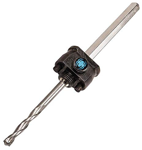 Spyder 1/2in Hex 10 High Speed Steel Hole Saw Arbor - For Wood, Plastic, Metal.