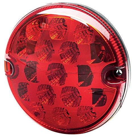HELLA Valuefit 2Sb 357 028-011 Feu Arrière - Led - 24/12V - Montage En Saillie/Vissé - Couleur Du Voyant: Rouge - Fiche: Extrémités De Câble Ouvertes - Gauche/Droite - Quantité: 1