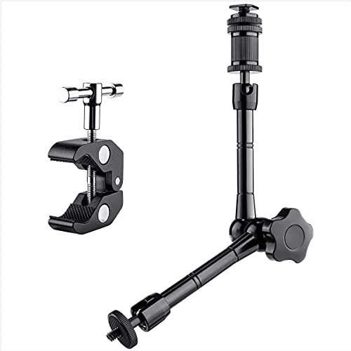 Fomito 11 Inch Articulating Magic Arm + Super Clamp for Camera, LCD Monitor , LED Video Light