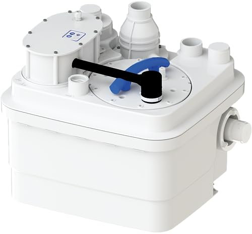 SFA - Ansaugstation für Ladungswasser Sanicubic 1 – zum Ablassen aller Abwässer eines Hauses – Hohe Leistung – sichere Installation & Wartung – 478 x 426 x 393 mm – Made in France