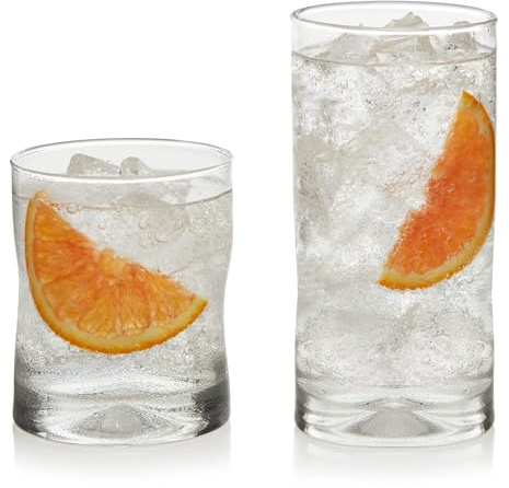 Libbey Impressions 16-Piece Tumbler and Rocks Glass Set