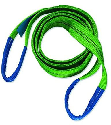 Braun 20032HB Sangle de levage avec boucles renforcées, capacité de charge 2000 kg Vert 3 m
