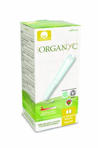 Organyc regelbundna tamponger med applikator för kvinnor | För ljusflödesperioder | Miljövänlig naturlig ekologisk bomull | klorfri | Högabsorberande | ultramjuk och bekväm | 16 vanliga tamponger