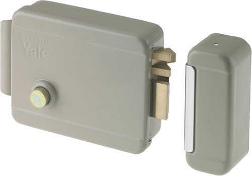 Yale Serratura elettrica da applicare per cancelli Y68400802, sinistra, in acciaio verniciato