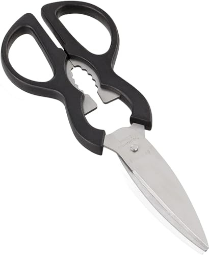 Leifheit 3152 Forbici Universali, Acciaio Inossidabile, Nero, 20 x 8 x 1 cm