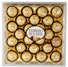 Ferrero Rocher Milk and Hazelnut Chocolate 24 Piece Gift Box, 300g