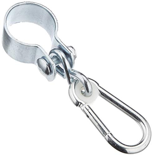 Connex Svängkrok - med manschett och tryckkrok - Ø 50 mm - 350 kg lastkapacitet - 2 delar - galvaniserad/manschettkrok/ställningskrok/luftsvängkrok/Gautsche/DY270812, silver