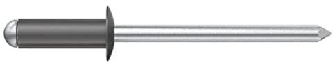 Desa 7504814 N - Standardnieten Aluminium/Stahl 4,8 x 14 schwarz