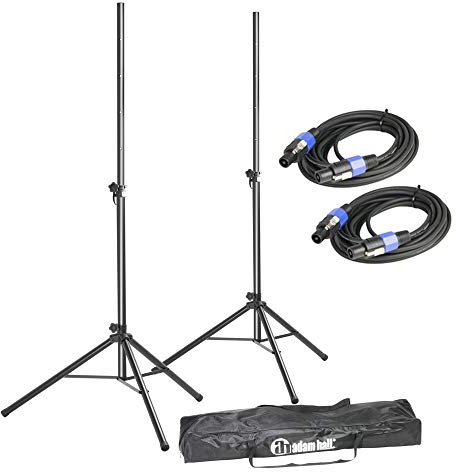 ah Stands SPS023SET2 Boxenständer Set 2 Boxenständer mit Tasche und SPKn Kabel