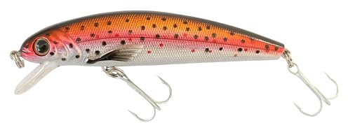 Abu Garcia Tormentor Flytbete, Finns I Flera Storlekar, För Öring, Abborre, Gädda, Gös Och Abborre, Förförisk Effekt Med Livfulla Fiskfångande Färger, Holo Black/Red/Pink/Silver 9 Cm
