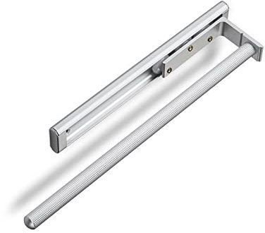 SOTECH Aluminium Handtuchhalter TED 1-armig EV1 eloxiert (325-487 mm, ausziehbar) Teleskop-Handtuchauszug für Bad oder Küche