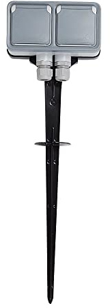 Legrand - Piquet de jardin étanche avec 2 prises 2P+T Plexo complet IP55 - gris