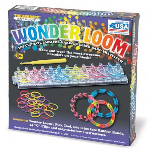 Beadery Wonder Loom Armbandherstellungs-Set, Gummi, mehrfarbig, jeweils