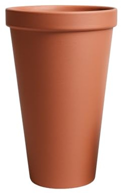 Unbekannt Pflanztopf Blumentopf Pflanzkübel Blumenkübel Tower Design Größen & Farben (30, Terrakotta)