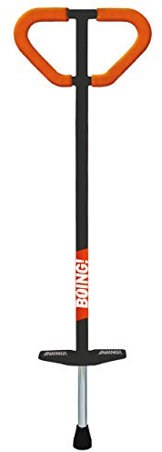 Geospace Jumparoo Boing! MAX Pogo Stick for Kids and Teens –Supports 90-160 lbs, Outdoor Toy for Girls & Boys – Active Play for Balance, Coordination, Fitness – Durable & Safe (Black Or White)