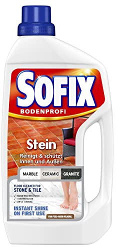 SOFIX Stein, Steinbodenreiniger, 1 l, mit einer schmutzabweisende Glanzschicht, reinigt und schützt Innen und Außen | 1l (1er Pack)
