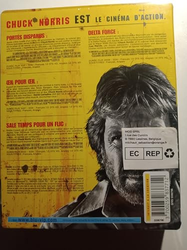 Coffret chuck norris : oeil pour oeil ; delta force ; sale temps pour un flic ; portés disparus