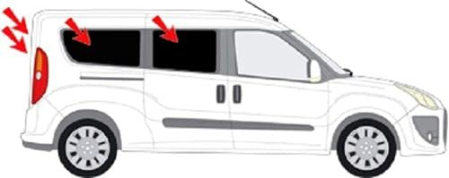 Solarplexius Auto-Sonnenschutz Scheiben-Tönung für FIAT Doblo Maxi L2 ab 2010 Komplettsatz Keine Folie