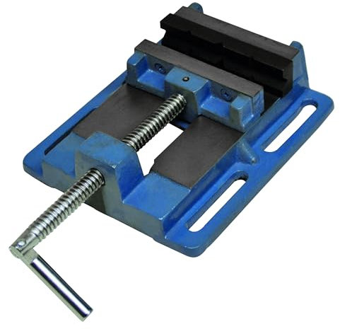 Güde 38320 Maschinenschraubstock, 125 mm breite Spannbacken, massive Gußausführung, auch für Rundmaterial geeignet