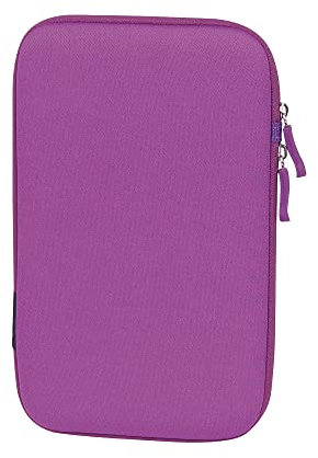 T'nB 7 Slim Sleeve: Copertina tablet in neoprene per tablet da 7 - Doppia apertura con zip - Viola