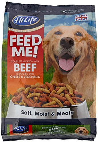 HiLife Feed Me! Dog Food Beef & Fresh Vegetables With Cheese, 4 x 1.5kg Bags