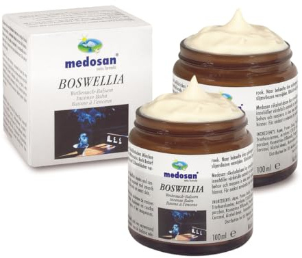 MEDOSAN 2er-Sparset | Weihrauch-Balsam | Massage-Balsam | Boswellia | Ayurveda-Medizin | bei Gelenkschmerzen und Steifheit | pflegt die Haut und lindert Irritationen | mit hochwertigen Inhaltsstoffen