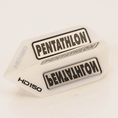 PerfectDarts 5 x Sets of Pentathlon wei§ Super Tough HD150 Dart Flights, Slim