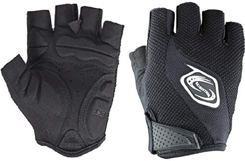 Seibertron Hommes/Femmes Half Finger/Fingerless Cyclisme VTT Gants Route Gants Racing Bicycle Velo Gants Gel Pad Equitation Black M