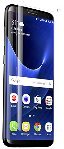 ZAGG InvisibleShield Glass Curve Screen Mica Curva de Cristal Templado para Samsung Galaxy S8 Plus - Case Friendly - Se ajusta perfectamente a Los bordes curvos de tu Smartphone.