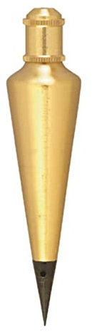 Johnson Level & Tool 124 Plumb Bob, 680 ml, Messing-Finish, 1 Packung