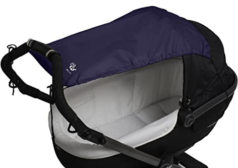 Altabebe AL7010-01 Sonnensegel mit UV Schutz für KinderwagenBuggys, Classic Blue