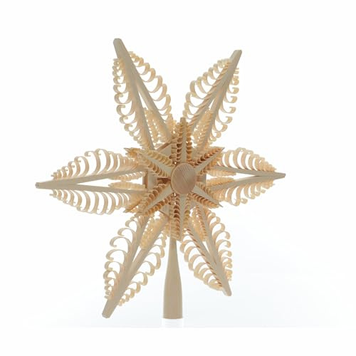 Rudolphs Schatzkiste Baumschmuck Christbaumspitze Mittig 6 Bäumchen(Beidseitig) BxHxT=33x30x4cm NEU Weihnachten Christbaum Baum Spitze Holzschmuck Holz Seiffen Erzgebirge Dekoration