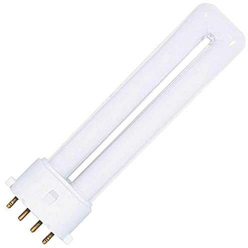 Satco S8362 2700K 7-Watt 2G7 Base T4 Twin 4-Pin Tube for Electronic and Dimming Ballasts, White, 1 Count (Pack of 1)