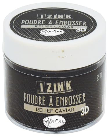 Aladine 10182 Embossing-Puder, 25 ml, Schwarz