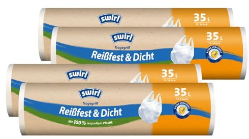 4x Swirl Tragegriff M??llbeutel 35L (15 stk./Rolle)