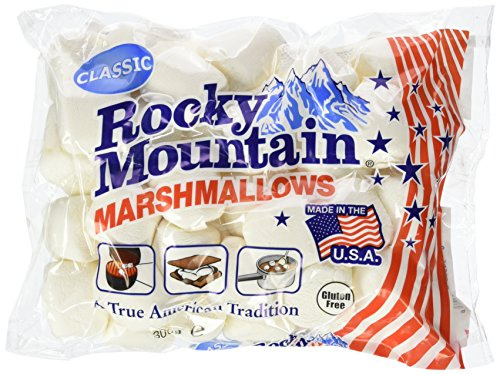 Rocky Mountain Marshmallows Classic paquete de 6x300g, dulces tradicionales americanos para asar en la hoguera, a la parrilla o al horno, 6x300g