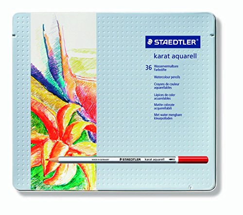 STAEDTLER Karat Aquarell Premium Aquarellstifte, Set mit 36 Farben (125M36)