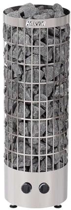 Harvia Cilindro Forno per Sauna PC90 9,0 centralina Integrata in Acciaio Inox, 9 kW