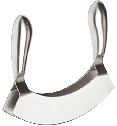 Winco Stainless Steel double blade chopper,Silver