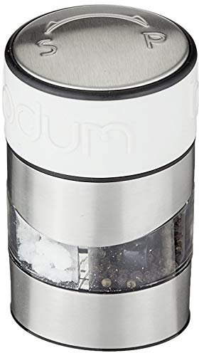Bodum Twin - Molinillo de Sal y Pimienta, Color Blanco Crema