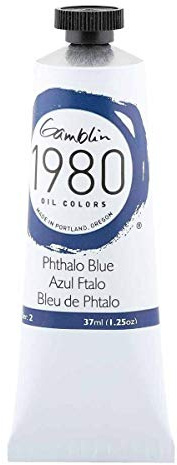 Gamblin 1980 - Oelfarbe - Phthaloblau - 37 ml