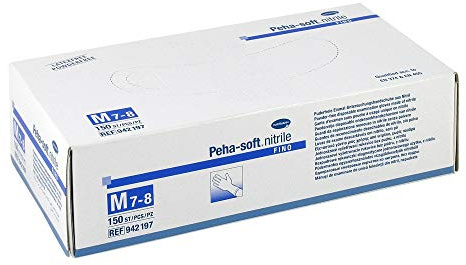 Peha-soft nitrile fino Unt.hands.unsteril pf M 150 stk