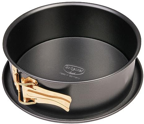 Dr. Oetker Molde con bisagras Back-Freude, diámetro de 18 cm, Color Negro, Acero, 18x18x7 cm