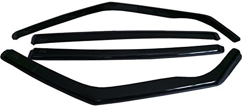 Heko 15295 Wind deflectors - 4 pcs FRONT and REAR, Acrylic glass - Transparent anthracite, New