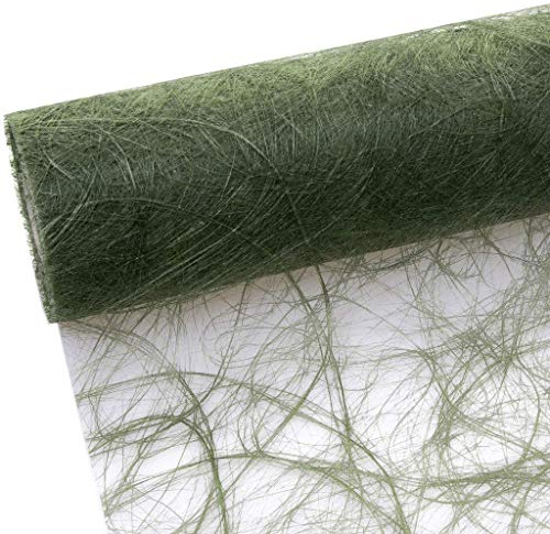 Sizoweb Tischband olive - moosgrün - 30 cm Rolle 25 Meter 64 029-R