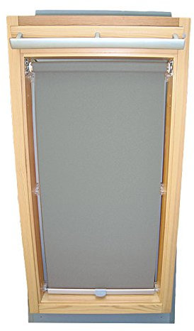 Hochwertiges Abdunkelungsrollo Rollo für Velux DKL/DKU/RHL/RHU-EP GGU,GPU,GHU,GTU P08 grau // Verdunkelungsrollo/Verdunkelungs-Rollo/Fensterrollo