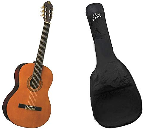 Eko CS-10 Natural Corpo da 39'' Scala 650mm Chitarra classica 4/4 con custodia rockbag