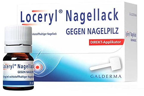 Loceryl Nagellack gegen Nagelpilz, 3 ml, gegen Finger- und Fußnagelpilz mit Langzeiteffekt